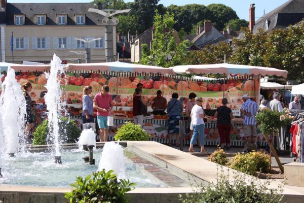 Vue du marché de La Charité