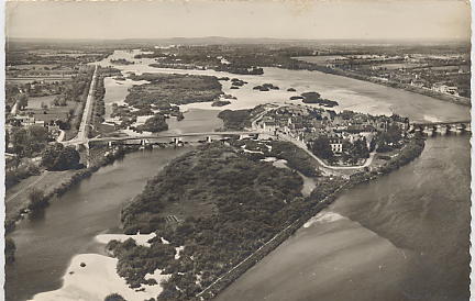 Vue aérienne du faubourg - année inconnue