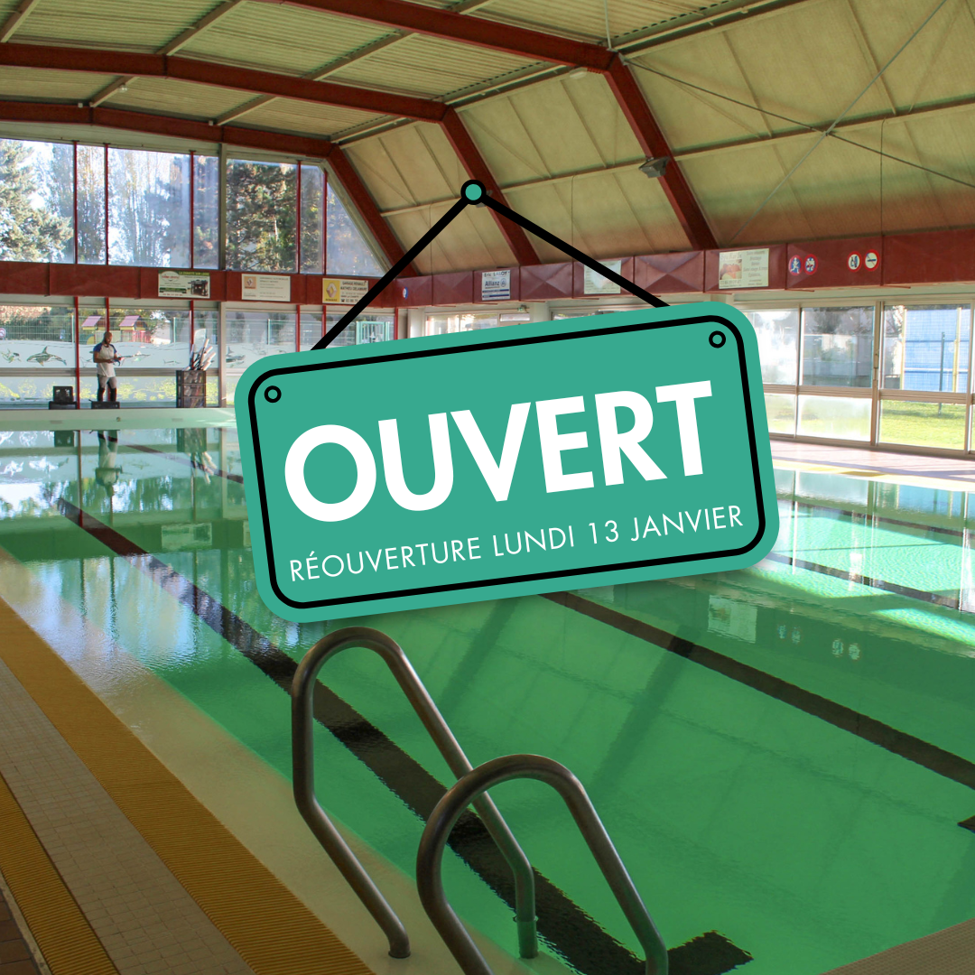 Réouverture piscine des Clairs Bassins de La Charité-sur-Loire le 13 janvier 2025