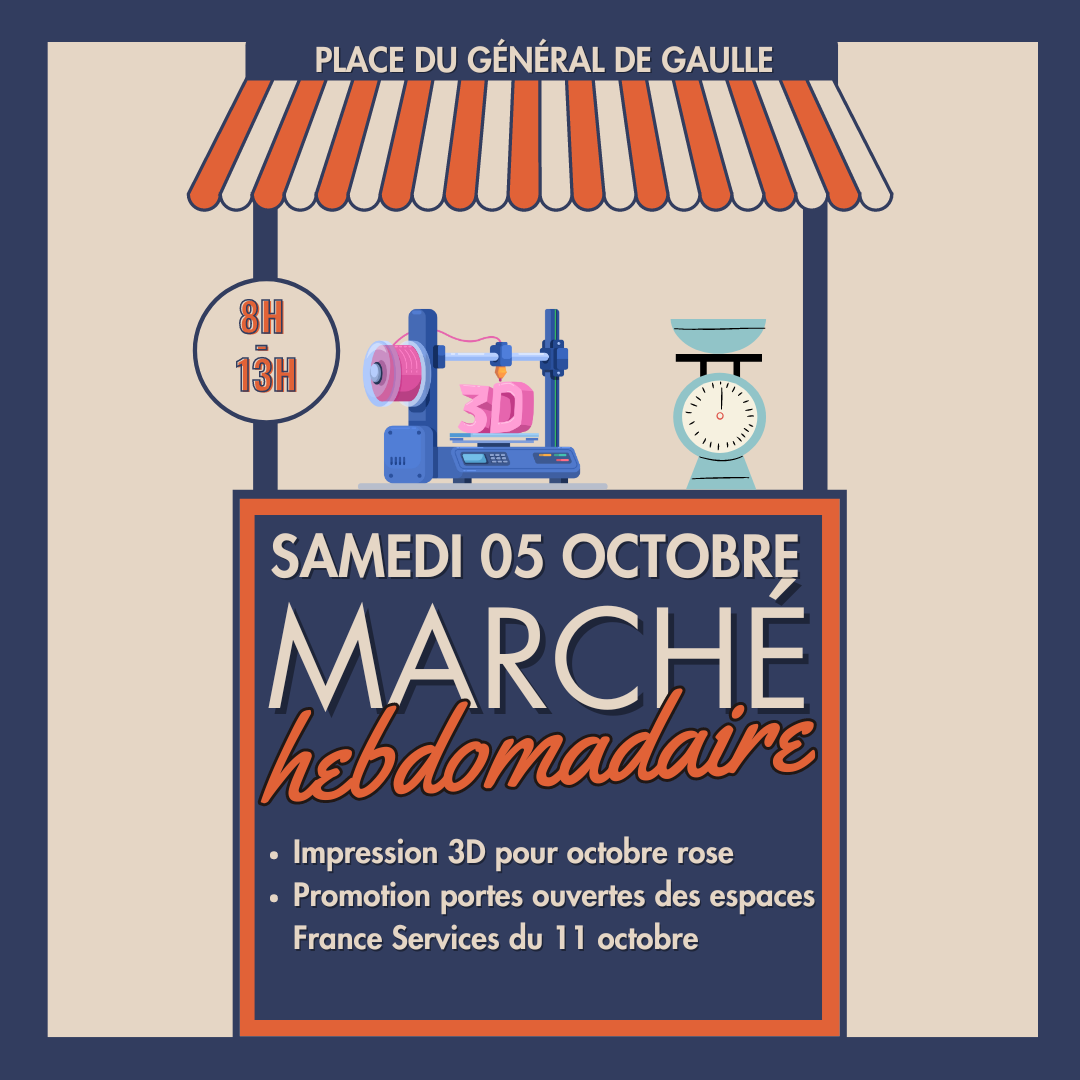 France Service au marché hebdomadaire de La Charité du 11 octobre