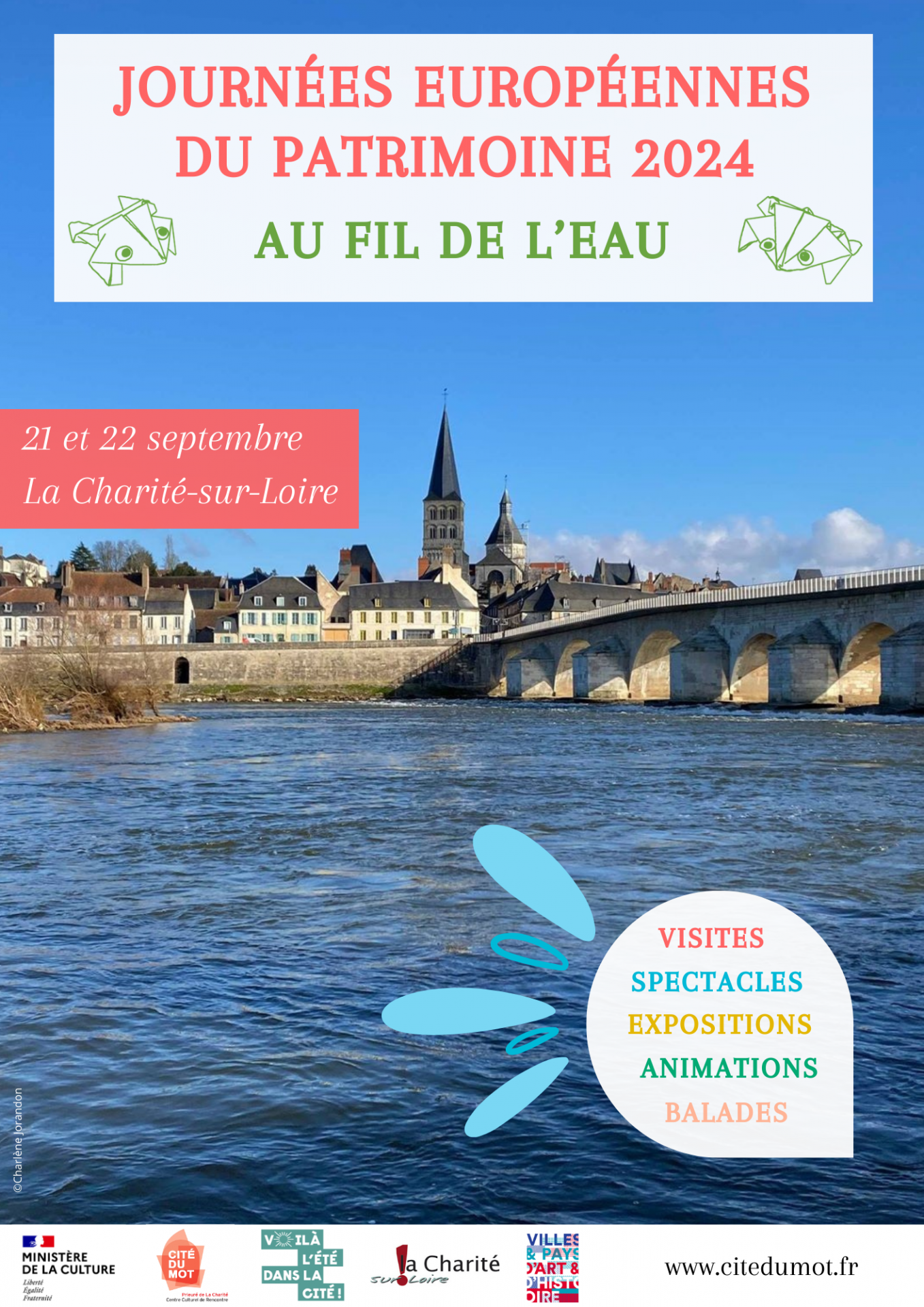 Affiche JEP de La Charité par la Cité du Mot