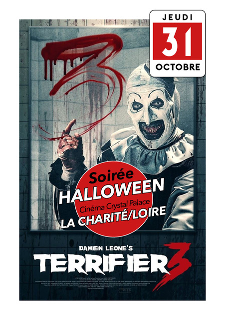 Le programme cinéma d'Halloween du 31 octobre à La Charité