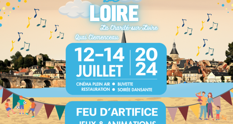 Le programme des fêtes de Loire : on continue par le samedi 13 juillet. 🎆