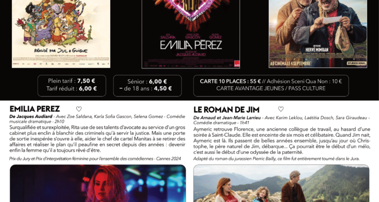 📆 Votre programme cinéma de septembre 2024 à La Charité.